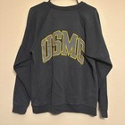 Vintage United States Marine Corps Usmc Double Sided Black Sweatshirt Size  L