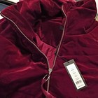 Nwt Romeo   Juliet Burgundy Velvet Quilted Bomber Jacket Medium  195