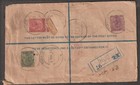 Burma 1933 Kgvi 9p Blue Registered Cover To India