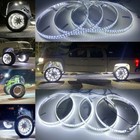 4x 15 5   White Led Wheel Ring Lights For Truck Car Rim Lights Bluetooth Control
