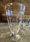 3 Heisey Lafayette Etch Carcassone Water Goblet   Low Water Goblets Depression