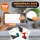 100 Pcs Sublimation Business Card Blanks     Double-sided Aluminum Alloy Cards  Pe