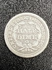 1853 O Seated Liberty Half Dime 5c Cents Coin Silver  Arrows At Date  Vf   