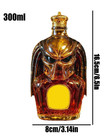 300ml Crown Royal Liquor Decanter Airtight Lid 3d Design Glass Wine Container