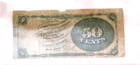 1866 United States Fifty Cents Fractional Currency Note 4th Issue-fr 1376