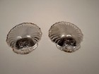 Vintage Old Hampshire Silversmiths Silverplated Shell Trays Set Of  2  With Box