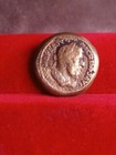 Rare Ancient Roman Copper Silvered Fourree Denarius  Mark Antony  32-31 B c  