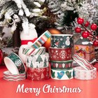 Christmas Washi Tape - 12 Rolls Holiday Washi Tapes 3 Sizes Red Green Christm   