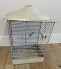  vintage white Metal Wire Bird Cage For Crafters Or Diy Projects 14    X 11   