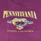 Vintage Pennsylvania Dutch Amish Country Farming Graphic T-shirt Size Xxl