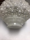 Antique Light Ceiling Thick Bubble Glass Globe Architectural Salvage Reclaimed
