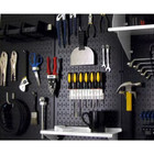 Wall Control Metal Pegboard Pack Powder-coated Black Two-panels 32 In  X 16 In 