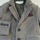 Toddler 2t Boys Hope   Henry Brown Herringbone Blazer Sport Coat Holiday Jacket