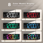 16  Large Digital Wall Mount Led Clock Count Down Timer With Remote 8 Rgb Colors