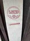 Vintage Wood Water Ski Speedster By Lund White Old Skis Pair