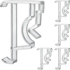 Valance Clips 2inch 5pcs Clear Plastic Hidden Retainer Holder For Window Blin   