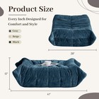 Bean Bag Ottoman foot Rest fireside Chair Memory Foam Lazy Bean Bag Sofa Living