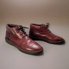 Gh Bass Leather Chukka Ankle Boots Reddish brown Lace Up Rubber Sole Size 8