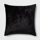 Threshold Velvet Rib Textured Square Decorative Throw Pillow Teal Oversized