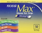 Nova Max Glucose Test Strips 250ct  Nfrs Bundle Savings 5 Boxes Of 50ct  250c   