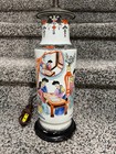 Antique 20th C Chinese Famille Rose Porcelain Vase Into Lamp 18 1 2  