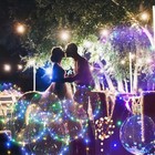 10 Pack Led Light Up Bobo Balloons 20  Party Birthday Transparent Bubble Balloon
