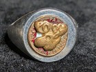 Vintage 8 5 Loyal Order Of The Moose Fraternal Org  Lodge Moose Ring Silver 
