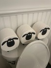  3 Pack  Funny Sheep Toilet Paper Roll Holder  Quirky Bathroom Decor made In Usa