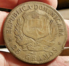 1897-a Dominican Republic  santo Domingo  Lightly Toned Silver Peso  S-998-d