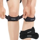 Two-pack Adjustable Knee Straps With Silicone Padding For Ultimate Comfort