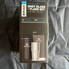Stanley Adventure Pre Party Shot Glass Flask Set Black