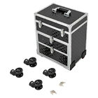 Professional Rolling Makeup Train Case Makeup Storage Organizer Cosmetic Trolley