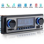 Bluetooth Vintage Car Fm Radio Mp3 Player Usb Classic Stereo Audio Receiver Aux