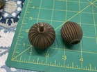 2 Large Vintage antique    fancy       Clock Finial Wonderful Old Patina 