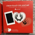 Pearhead Clean-touch Ink Pad Set Baby Handprint Footprint Keepsake Red Girls New