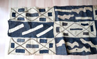 Vintage African Kuba Cloth 160  X 22  Handwoven Raffia Long Panel Congo Textile