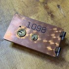 Vintage Antique Safe Deposit Box Lock Door   1098 Copper Tone Jeweled No Key