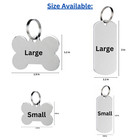 Custom Engraved Pet Id Tag Stainless Steel Dog Cat Name Id Durable Dog Tags