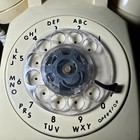 Vintage Biege Tan Itt Rotary Desk Telephone Phone Model 500