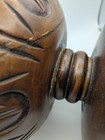 Large Antique Victorian Carved Wood Newel Post Finial Architectural Salvage