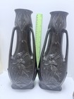 Antique Art Nouveau Fairy Vase Pair Signed By Jean Garnier  French