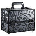  Makeup Train Case Makeup Case 11 8 Inch Large Cosmetic Box Dark Black