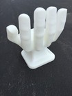 White Right Hand Shaped Chair 32  Tall Adult Size 70 s Retro Icarly New