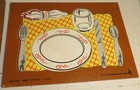 Rare 1983 The Judy Company J066008 Place Table Setting 10 Pc Instructo Wood Tray