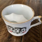 Vtg Vilettas Shaving Mug Barber Shop Quartet China W Gold Trim Roseburg Oregon