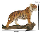 Sultan Orange Bengal Tiger On Rock Statue 7 25 long Giant Cat Wild Animal Decor