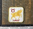 Vintage Taurus Zodiac Sign Symbol Bull Horoscope Astrology Sew-on Patch 1970   s 