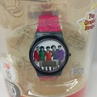 1d One Direction 2013 Pink Lcd Watch Rainbow Strap Untested New In Box