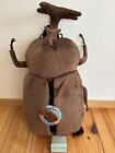 Insect Backpack Beetle Bag Plush Brown 48 Cm  h     21 Cm   w     15 Cm  d  New