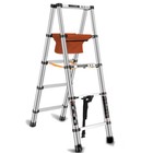 5 Step Telescopic Ladder Collapsible Ladder Anti-slip Pedals For Home Rv 165 Cm